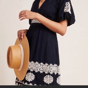 Anthropologie Orla Embroidered Mini Dress size 4